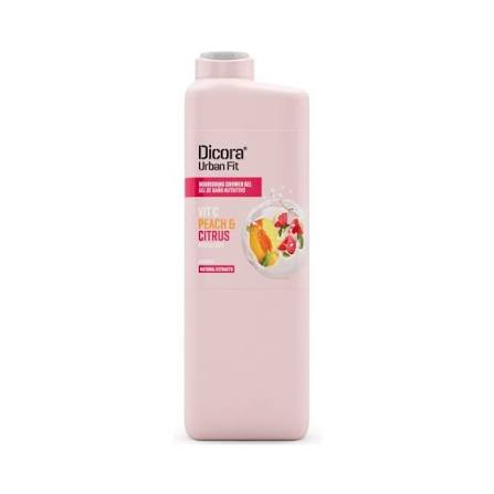Dicora Urban Fit Shower Gel + Vitamin C Citrics & Peach - 750ml | ديكورا سائل استحمام بالفيتامين سي و الخوخ والمشمش - 750 مل
