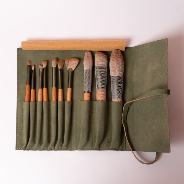 Mura Makeup Brush Set - 10pcs | مورا مجموعة فرش مكياج - 10 قطع