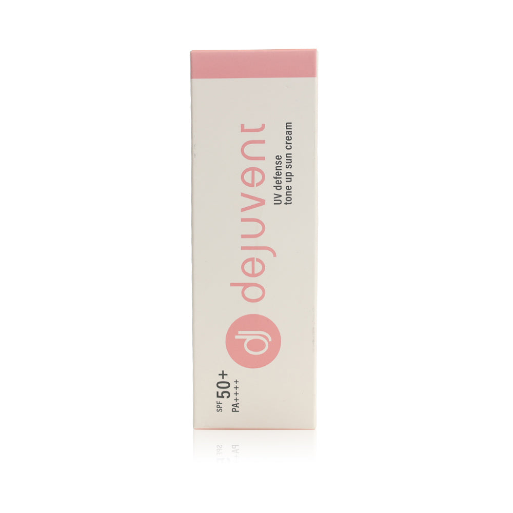 Dejuvent UV Defense Tone Up Sun Cream SPF50+ PA++++ - 50ml | ديجوفينت كريم واقي شمسي فيزيائي مع لون spf50+ - 50 مل