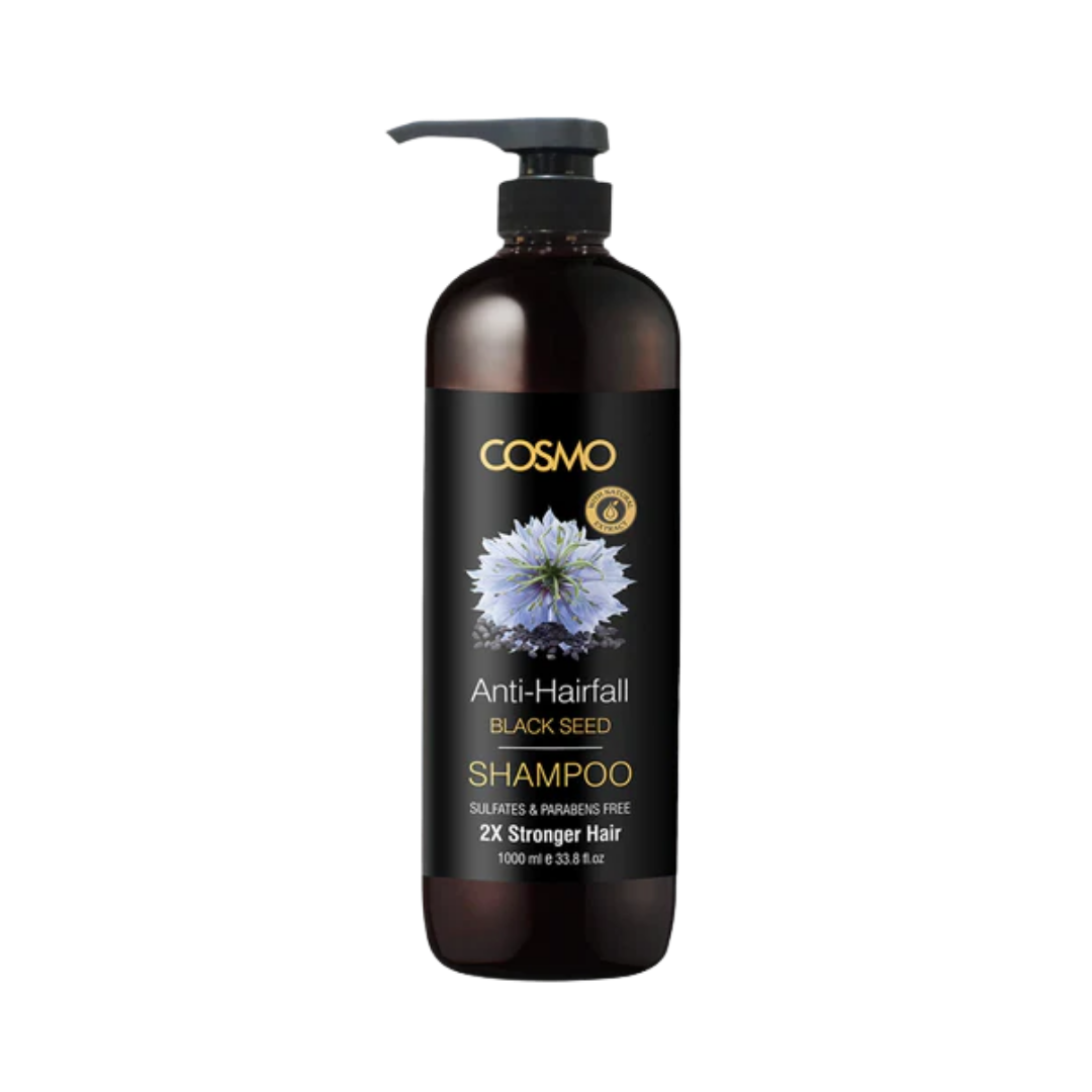 COSMO Anti-hairfall black Seed Shampoo - 1000ml | كوزمو شامبو مضاد لتساقط الشعر - ١٠٠٠ مل