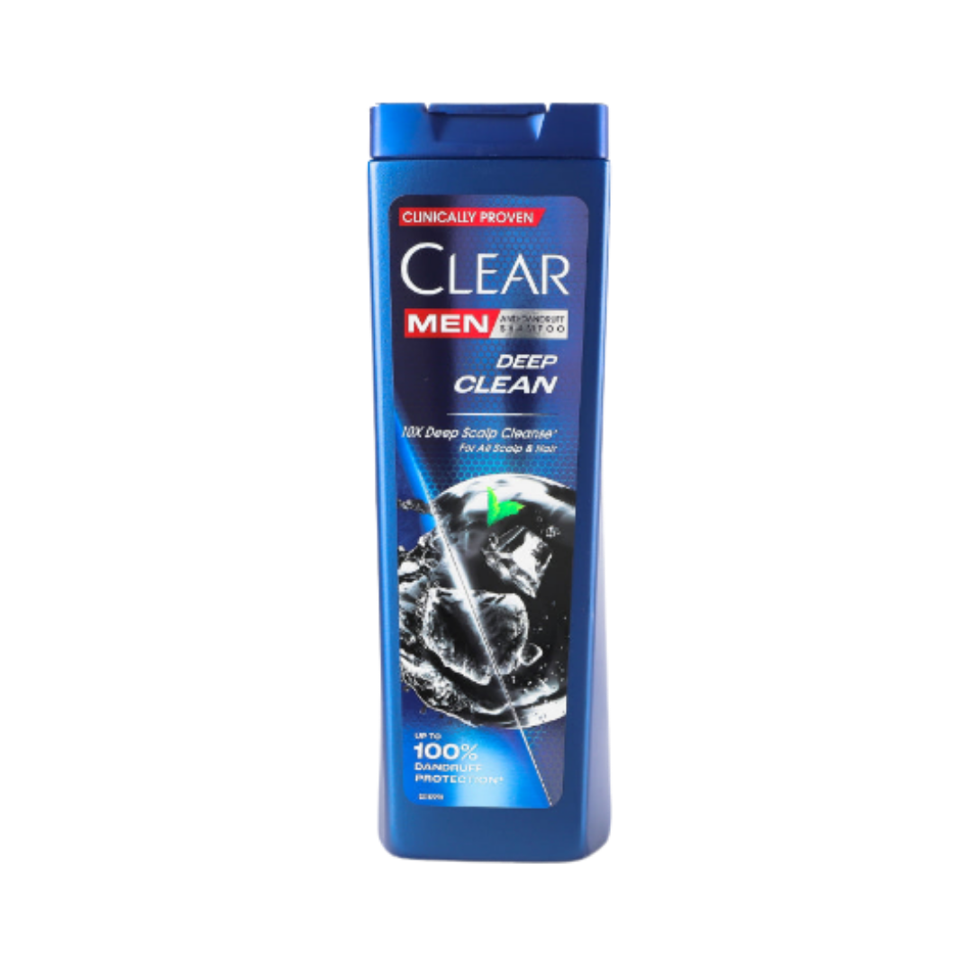 CLEAR Anti-Dandruff Shampoo Deep Clean 10x Deep Sclap For All Sclap & Hair - 360ml | كلير شامبو التنظيف العميق ضد القشرة للرجال - 360 مل