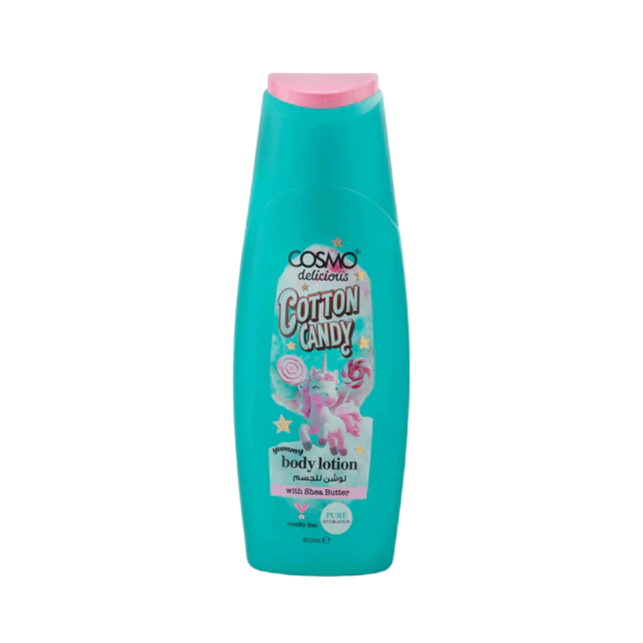 COSMO Cotton Candy Yummy Body Lotion - 400ml | كوزمو لوشن للجسم برائحة الحلوى - 400 مل