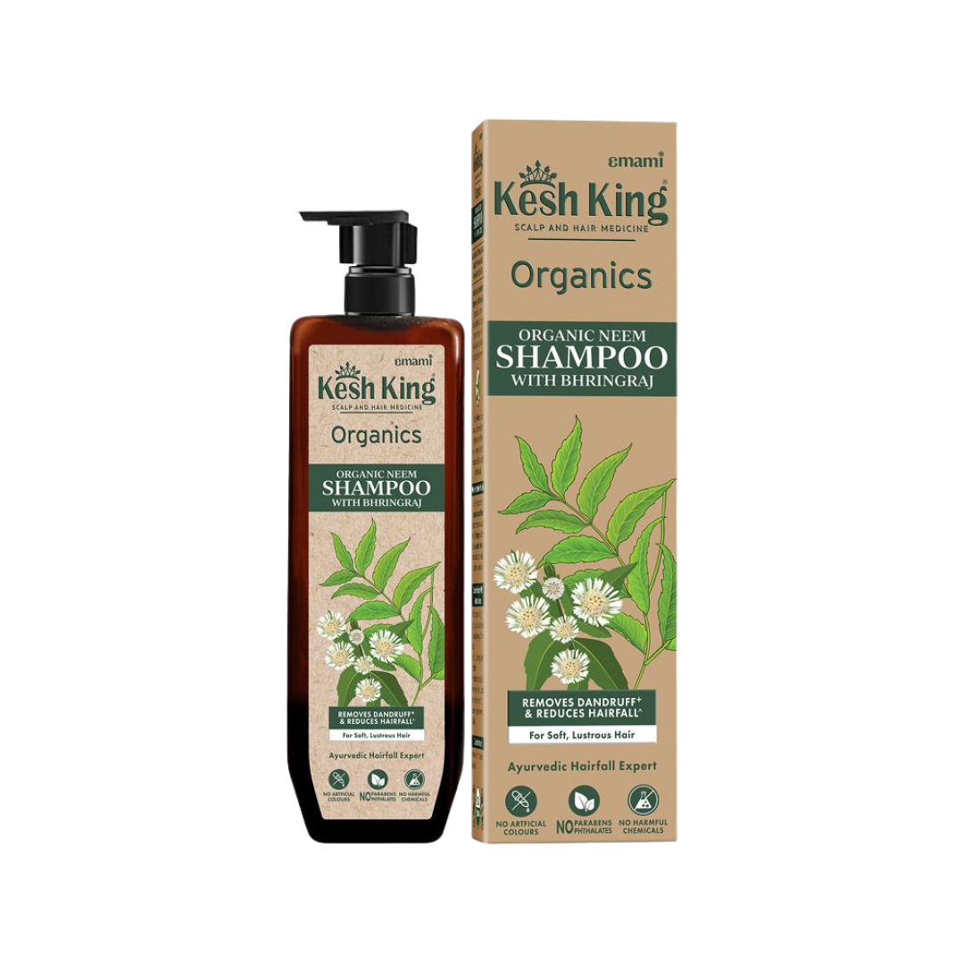 Kesh King Organic Neem Shampoo With Bhringraj - 300ml | كيش كينغ شامبو عضوي ضد القشرة وتساقط الشعر - 300 مل