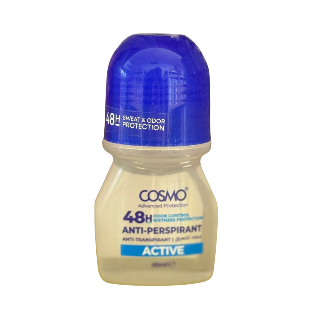 COSMO Anti-Perspirant  48h Active - 65ml | كوزمو مزيل تعرق رول اون - 65 مل