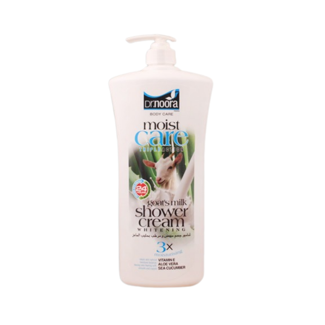 Dr.Noora Moist Care Goats Milk Shower Gel - 750 ml | د .نورا جيل الاستحمام مستخلص من حليب الماعز - 750 مل
