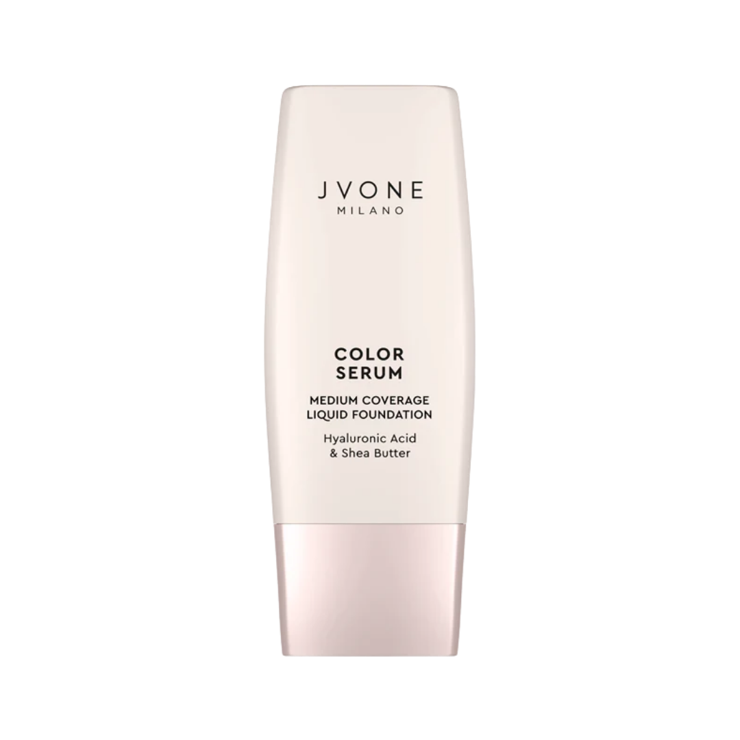 Jvone Milano Color Serum Medium Coverage Liquid Foundation - 30ml | جيفون ميلانو كريم أساس سائل تغطية متوسطة - 30 مل