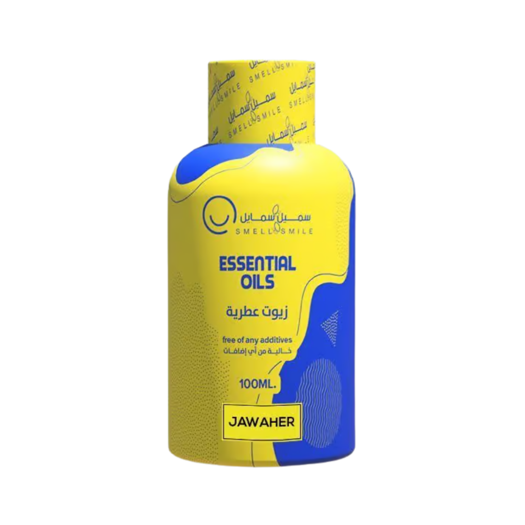 Smell & Smile Essential Oils Jawaher - 100ml | سميل سمايل زيت عطري جواهر - 100 مل