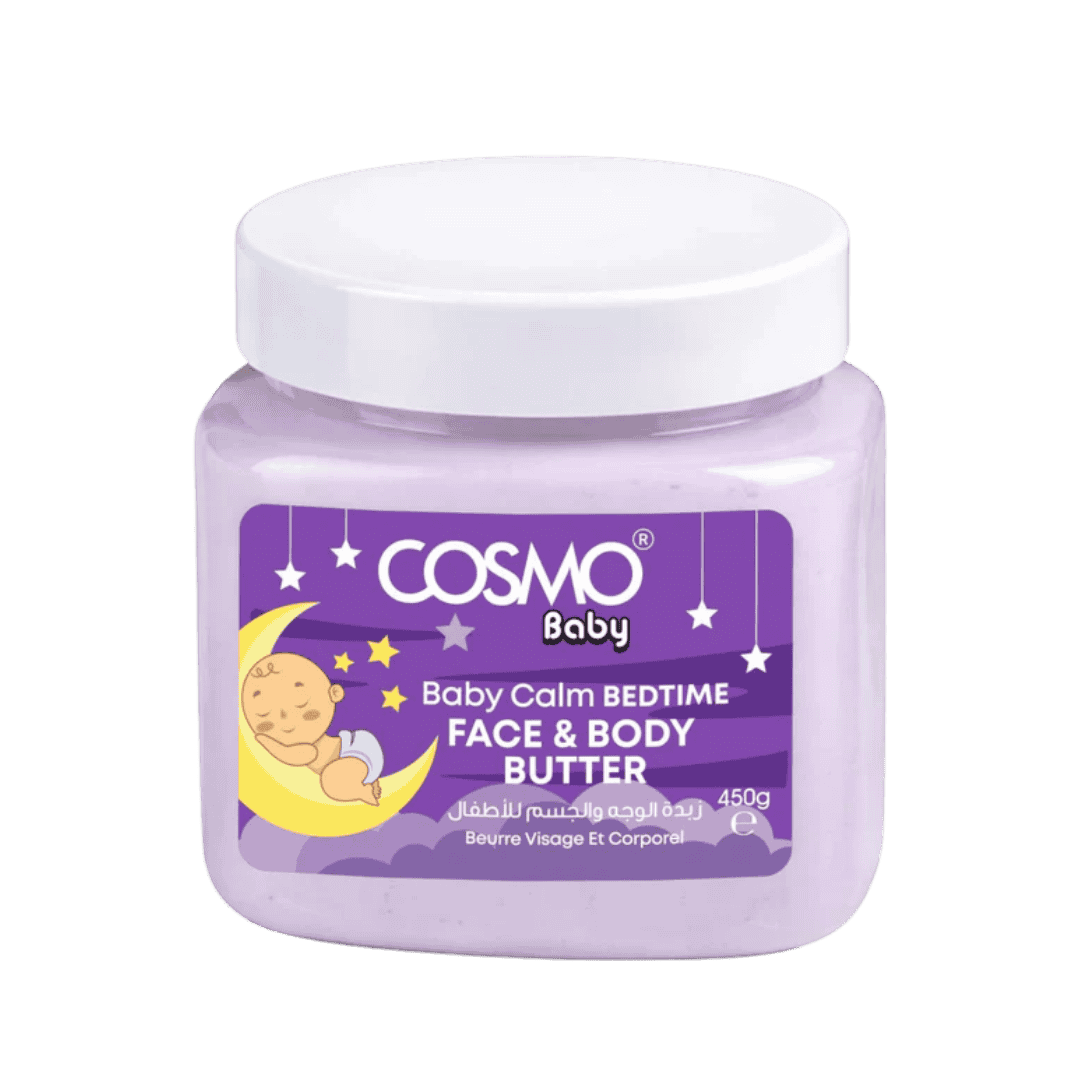 Cosmo Baby Calm Bedtime Face & Body Butter - 450ml | كوزمو زبدة وجه وجسم هدوء قبل النوم - 450مل