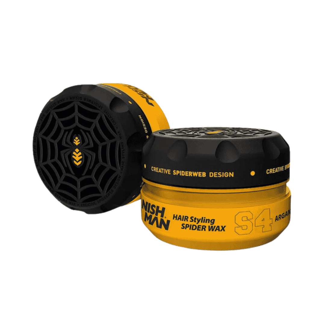 NISH MAN S4 Hair Styling Spider Wax - Argan - 150ml | نيشمان شمع تصفيف الشعر سبايدر بزيت الأرغان - 150مل