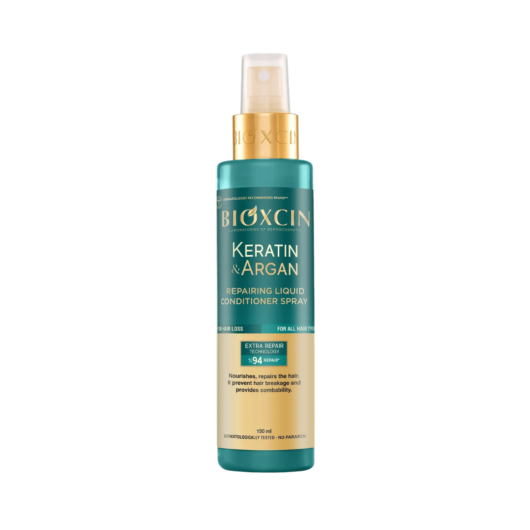 Bioxcin Keratin & Argan Repairing Liquid Conditioner Spray - 150ml | بيوكسين بخاخ بلسم للشعر كيراتين وأرغان - 150مل