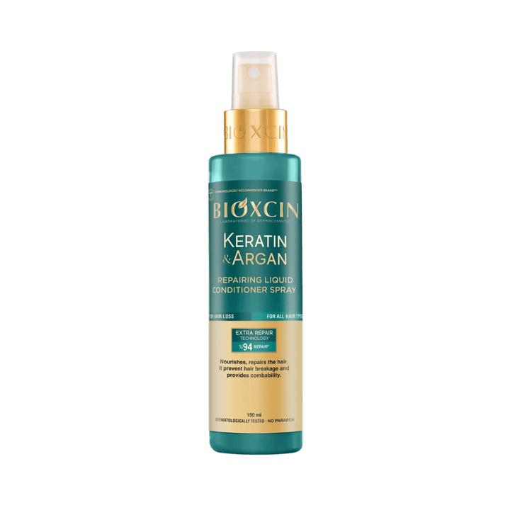 Bioxcin Keratin & Argan Repairing Liquid Conditioner Spray - 150ml | بيوكسين بخاخ بلسم للشعر كيراتين وأرغان - 150مل