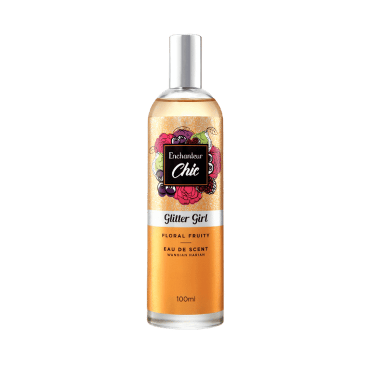 Enchanteur Glitter Girl Floral Fruity - 100ml | إنشانتر شيك عطر غليتر جيرل - 100مل