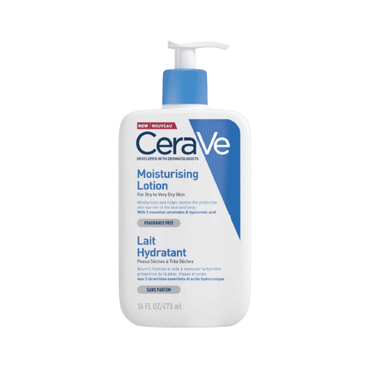 CeraVe Moisturising Lotion Normal To Dry Skin Face & Body Lait Hydratant - 473ml | سيرافي لوشن مرطب للوجه وللجسم مناسب للبشرة العادية والجافة - 473مل