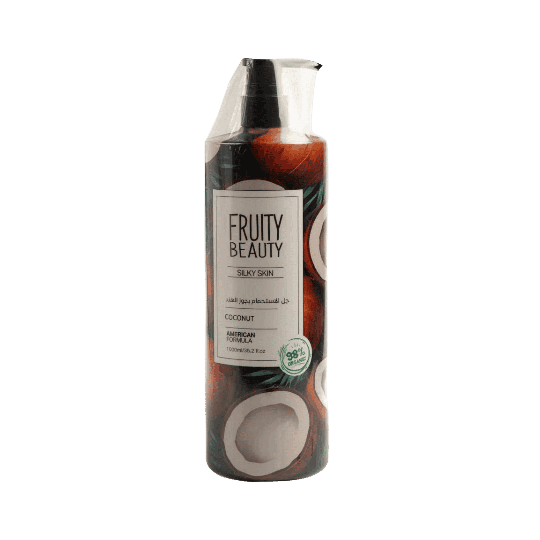 FRUITY BEAUTY Shower Gel Silky Skin Coconut - 1000ml | فروتي بيوتي جل للاستحمام بجوز الهند - 1000مل