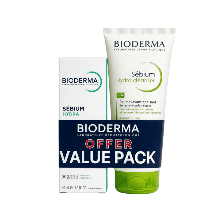 BIODERMA Sebium Hydra Creme+ Sebium Hydra Cleanser - 40ml | بيوديرما غسول + كريم سيبوم هيدرا - 40مل