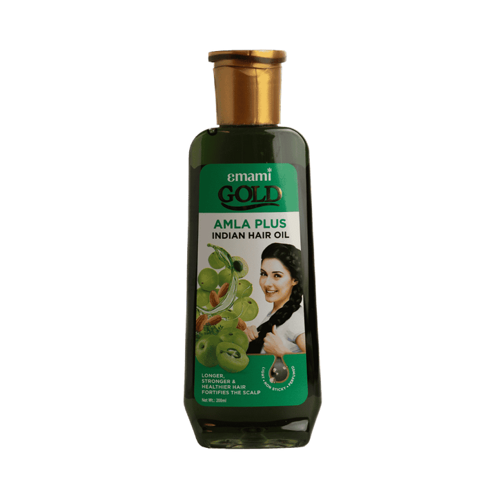 Emami 7 Oils in One Gold Amla Plus Indian Hair Oil - 200ml | ايمامي 7 اويلز ان ون زيت الشعر أملا - 200 مل