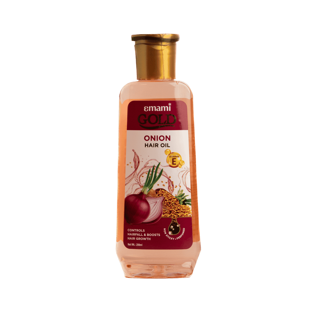 Emami 7 Oils in One Gold Onion Hair Oil - 200ml | ايمامي 7 اويلز ان ون زيت شعر بالبصل - 200 مل
