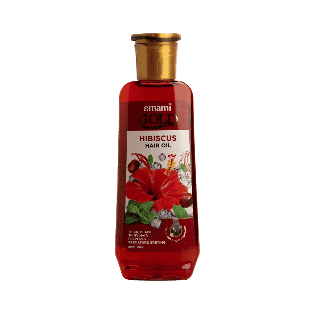 Emami 7 Oils in One Gold Hibiscus Hair Oil - 200ml | ايمامي 7 اويلز ان ون زيت للشعر بخلاصة الكركديه - 200 مل