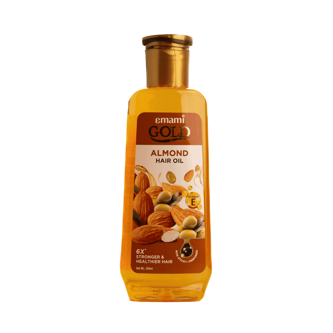 Emami 7 Oils in One Gold Almond Hair Oil - 200ml | ايمامي 7 اويلز ان ون زيت للشعر باللوز - 200 مل