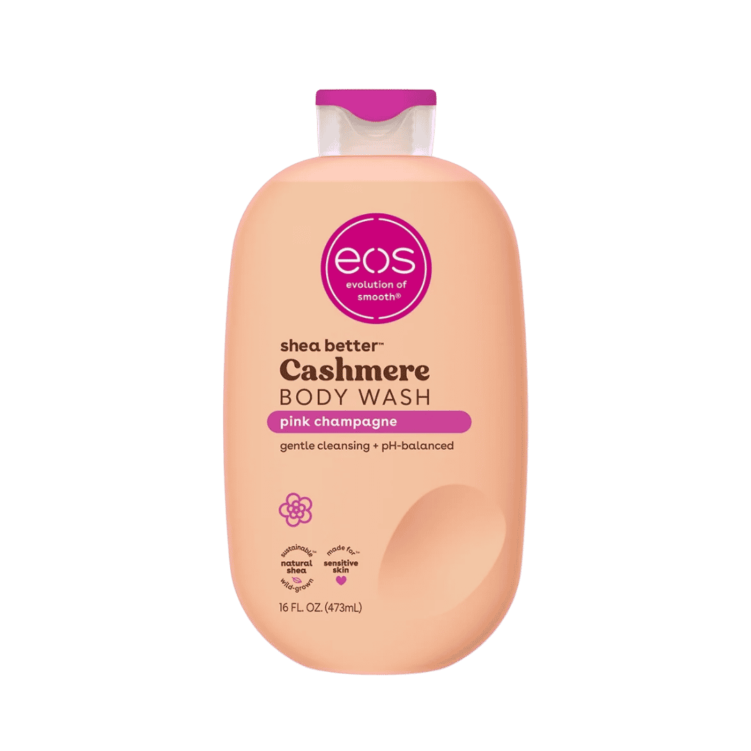 eos Shea Better Cashmere Body Wash - Pink Champagne - 473ml | اي او اس جل الاستحمام كاشمير بالشمبانيا الوردية - 473مل