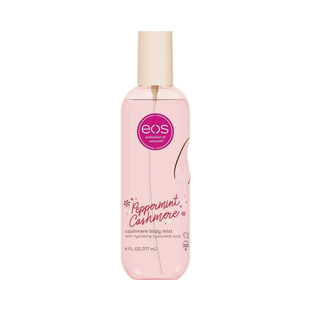 eos Holiday Body Mist - Peppermint Cashmere - 177ml | اي او اس ميست للجسم كشمير برائحة حلوى النعناع - 177مل