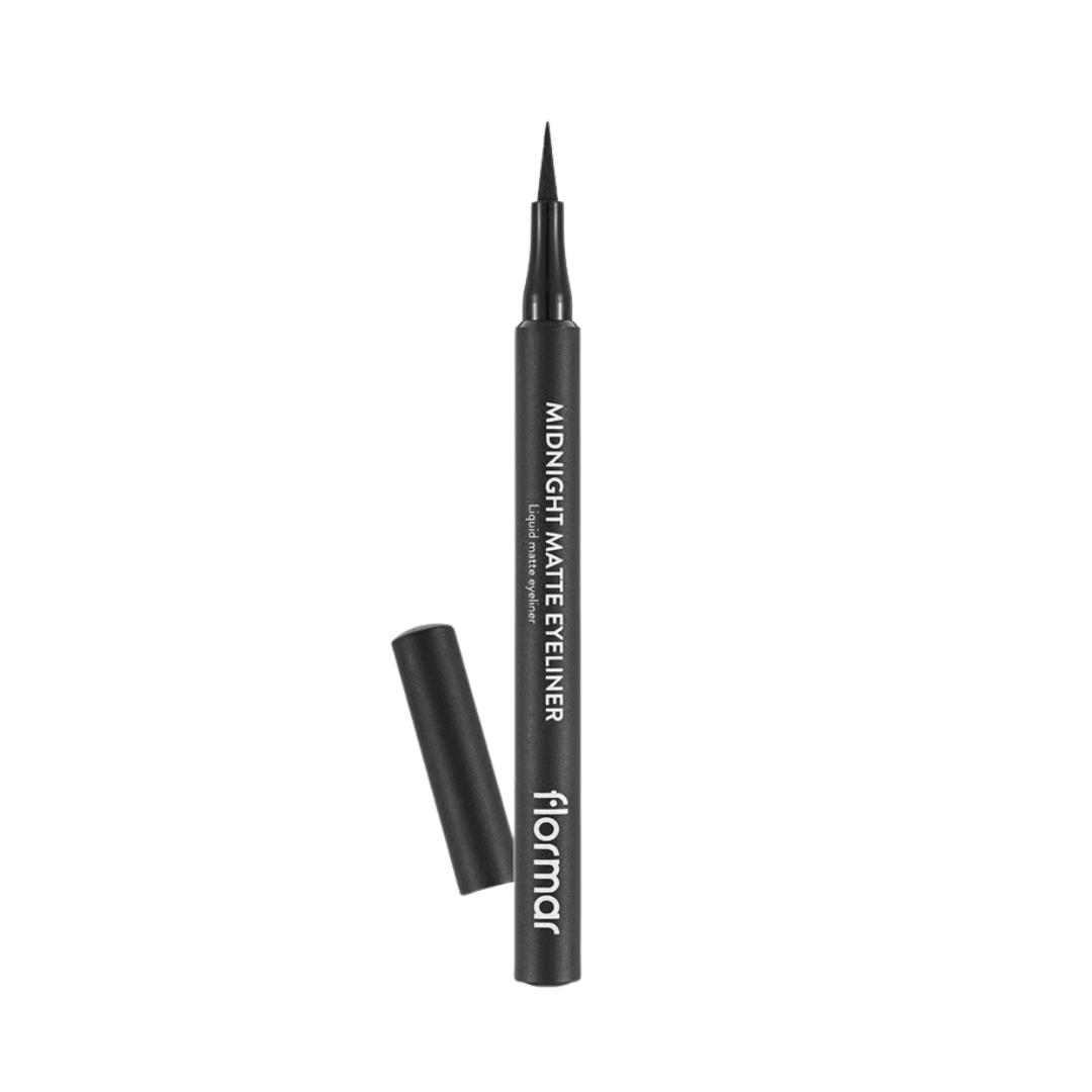 Flormar Midnight Matte Eyeliner - 1.2ml | فلورمار ايلاينر مات ميدنايت - 1.2مل