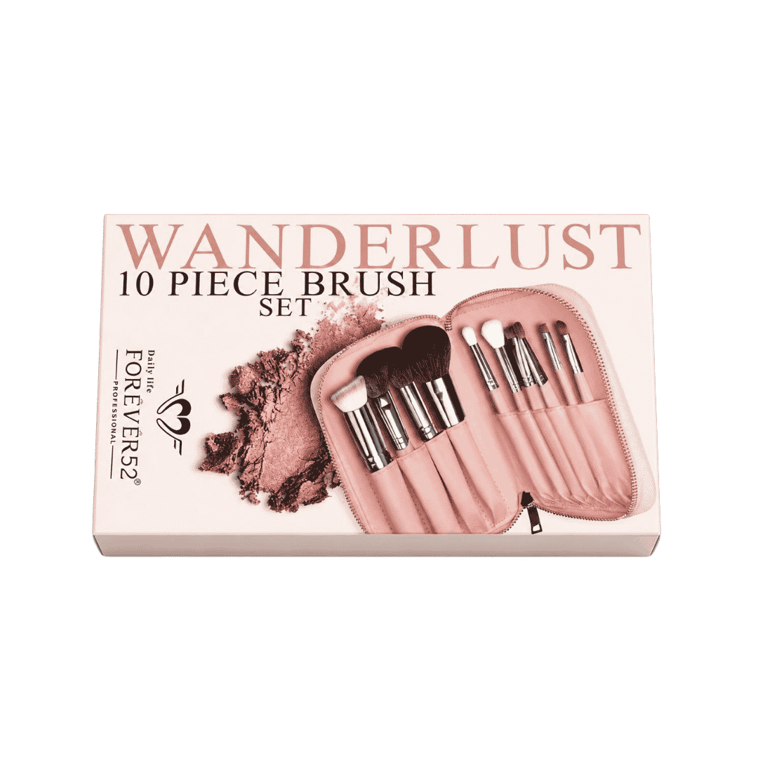 FOR EVER52 Wanderlust 10 Pieces Brush Set | فور ايفر 52 مجموعة فرش مكياج 10 قطع