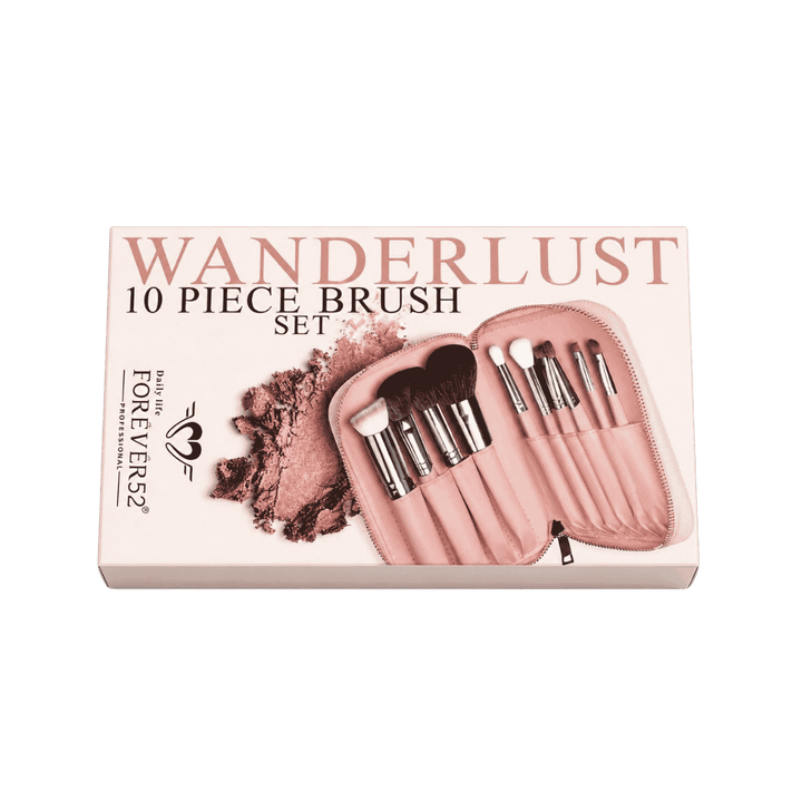 FOR EVER52 Wanderlust 10 Pieces Brush Set | فور ايفر 52 مجموعة فرش مكياج 10 قطع