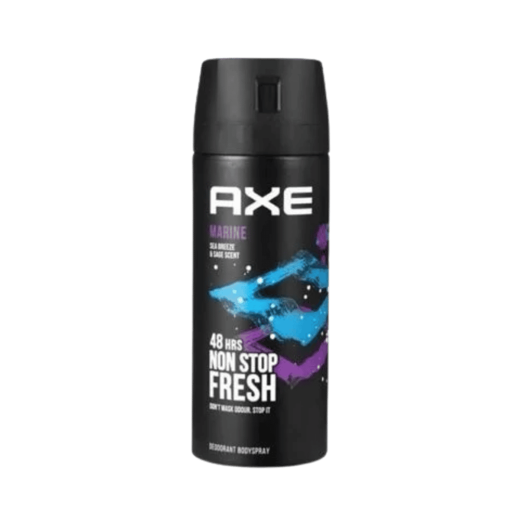 AXE Marine Deodorant Body Spray 48H Sea Breeze & Sage _ 150ml | آكس بخاخ مزيل تعرق للرجال بعطر نسيم البحر - 150 مل