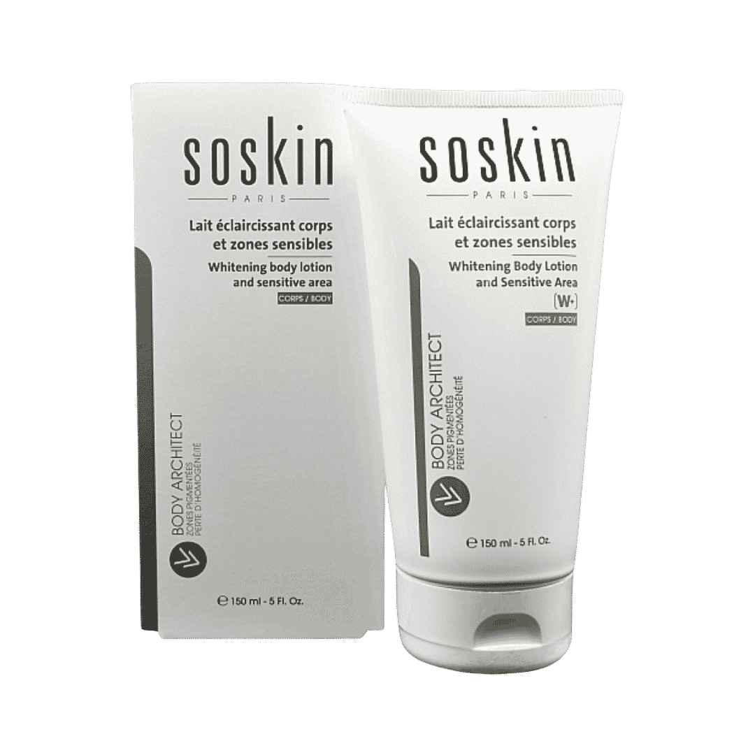 Soskin Whitening Body Lotion And Sensitive Area - 150ml | سوسكين لوشن مفتح للجسم و المناطق الحساسة - ١٥٠ مل