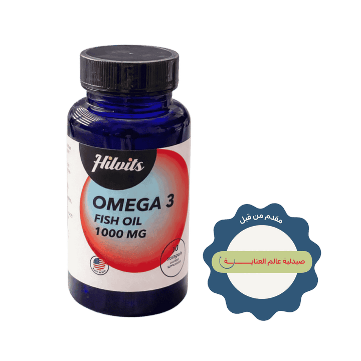 Hilvits Omega 3 Fish Oil 1000Mg 30 Softgels - 1000mg | هيلفيتس أوميغا 3 زيت السمك 1000 ملغ – 30 كبسولة جيلاتينية