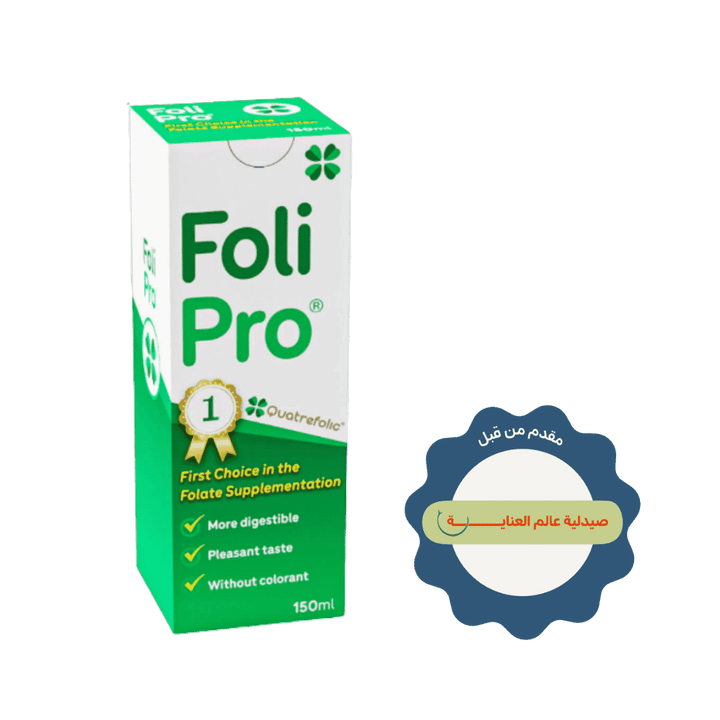 ABM Foli Pro Quatrfolic First Choice In The Folate - 150ml | فولي برو كواترفوليك الخيار الأول في حمض الفوليك - 150 مل