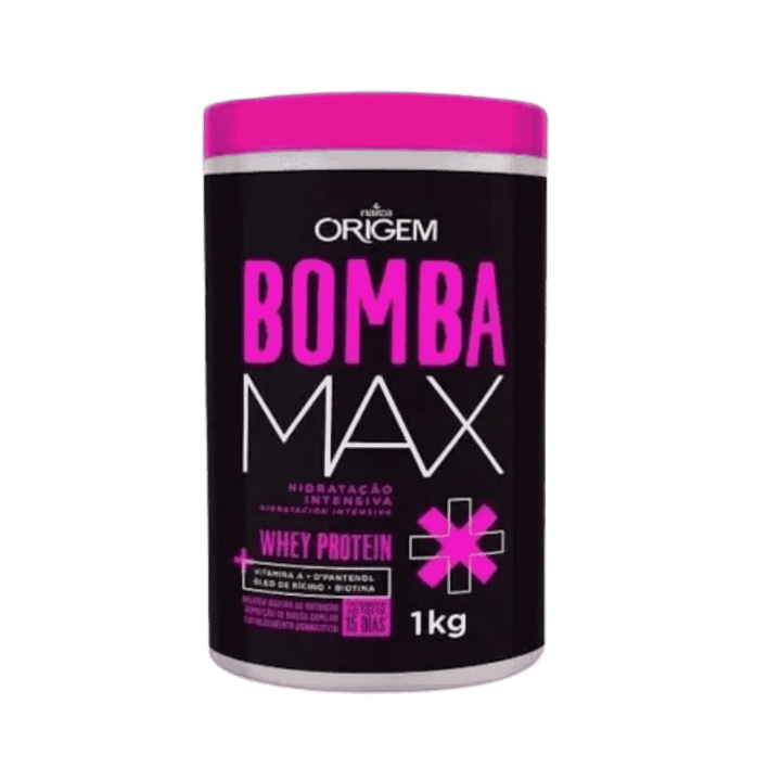 nazca Origem Bomba Max - 1kg | نازكا اوريجيم كريم ترطيب مكثف للشعر بومبا ماكس - 1 كغ