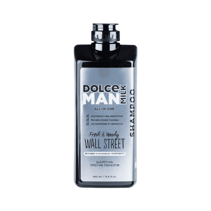 DOLCE MILK Man Wall Street Shampoo - 460ml | دولتشي ميلك شامبو للرجال وول ستريت - 460 مل