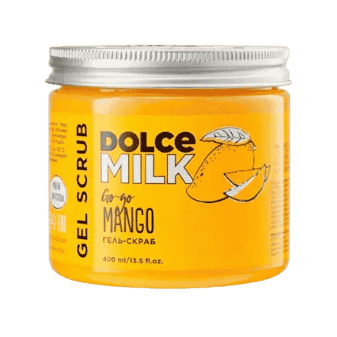 DOLCE MILK Go Go Mango Gel Scrub - 400ml | دولتشي ميلك سكراب للجسم برائحة المانغو - 400مل