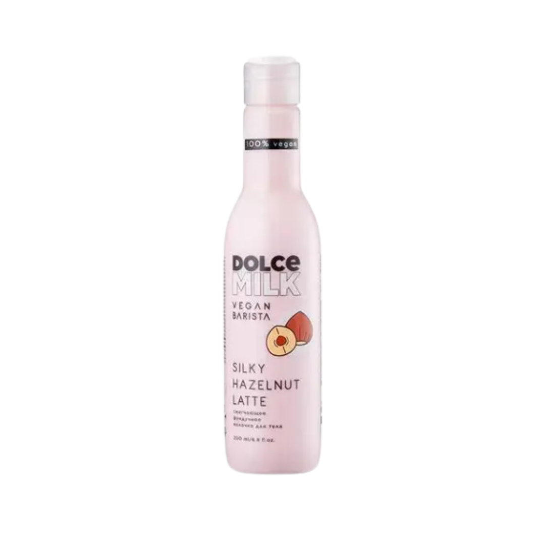 DOLCE MILK Vegan Barista Silky Hazelnut Latte - 200ml | دولتشي ميلك حليب للجسم سيلكي بالبندق - 200 مل