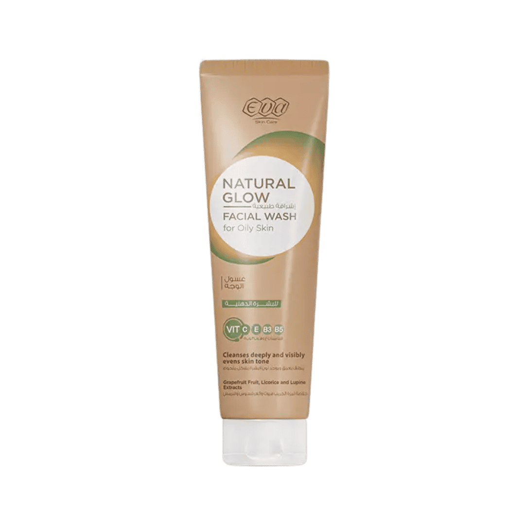 Eva Natural Glow Facial Wash For Oily Skin - 100ml | إيفا غسول وجه للبشرة الدهنية - 100مل