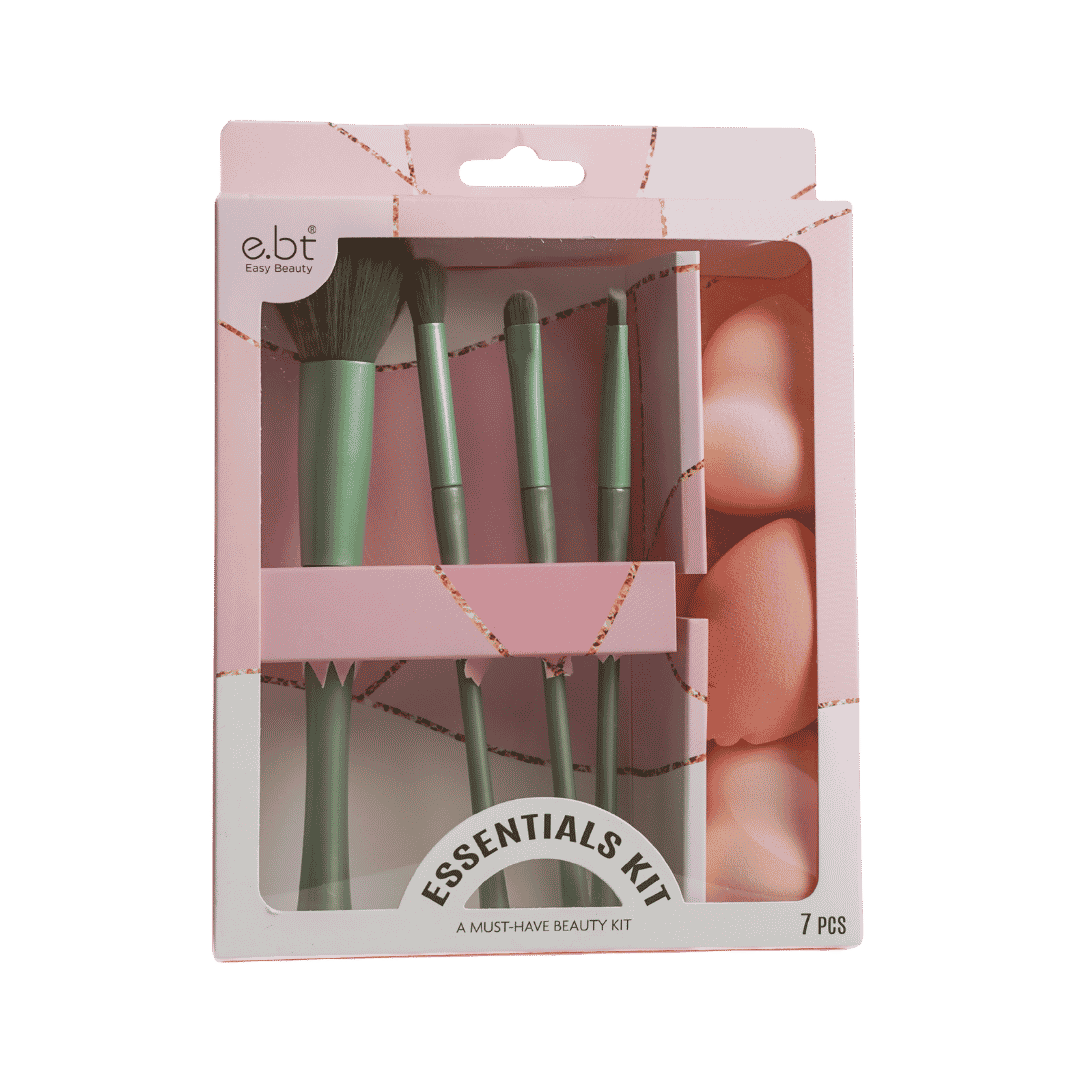 Easy Essentials Kit - 7 Pcs | ايزي بيوتي مجموعة أدوات مكياج اساسية - 7 قطع