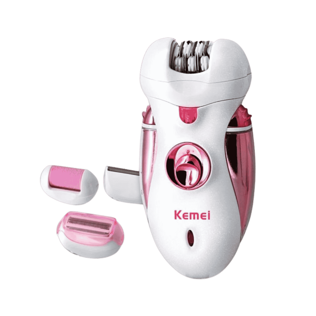 KEMEI Lady Professional Electric Epilator 4 In 1 | كيمي ماكينة إزالة الشعر 4 في 1