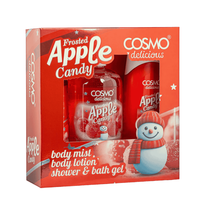 Cosmo Apple Candy Baby Mist Body Lotion Shower & Bath Gel | كوزمو مجموعة العناية بالجسم برائحة حلوى التفاح