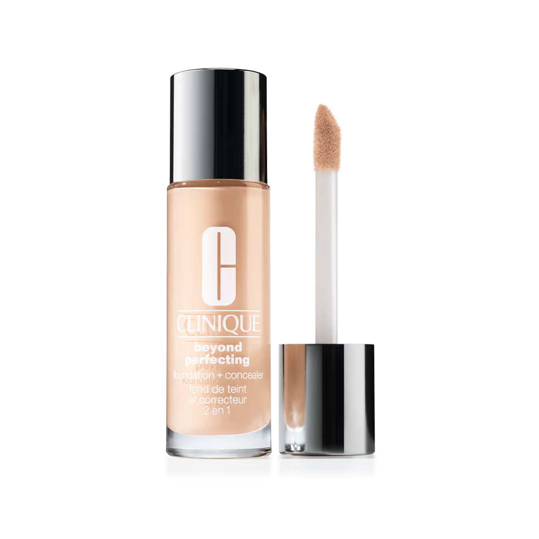 Clinique Beyond Perfecting Lightweight Liquid Foundation + Concealer - 30ml | كلينك فاونديشن وكونسيلر بتركيبة سائلة وتغطية كاملة - 30 مل