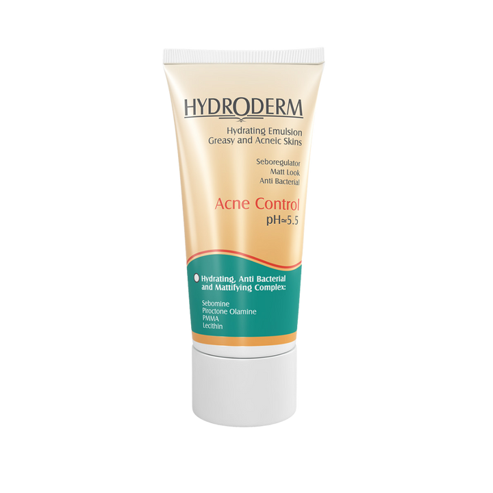 HYDRODERM Hydrating Emulsion Greasy And Acneic Skin - 40ml | هيدروديرم – مستحلب مرطّب للبشرة الدهنية والمعرّضة لحبّ الشباب – 40 مل