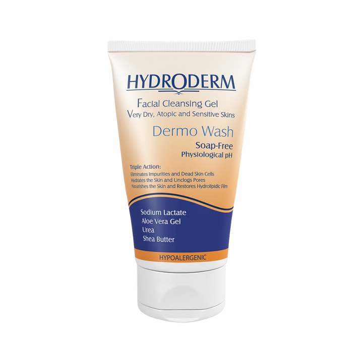 HYDRODERM Face wash gel dry skin - 150ml | هيدروديرم غسول جل للبشرة الجافة - 150 مل