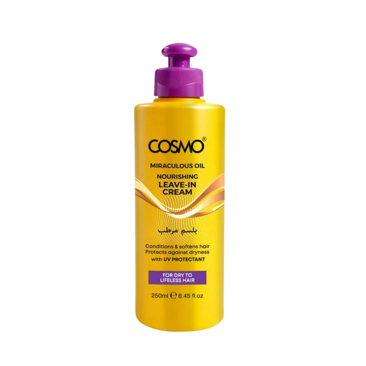 COSMO COSMETICS Miraculous Oil Leave In Cream - 250ml | كوزمو كوزمتكس ليف ان كريم للشعر - 250 مل