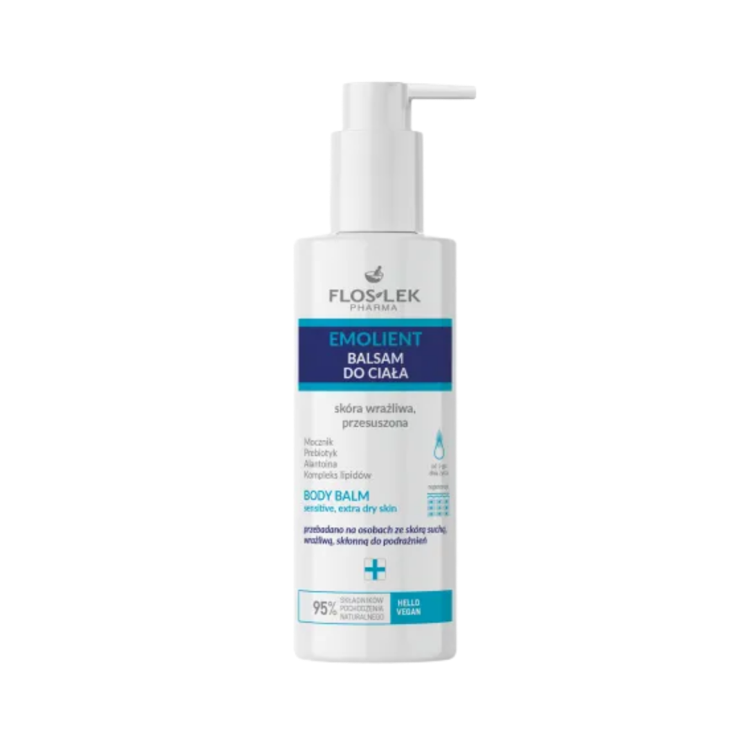 FLOSLEK PHARMA EMOLIENT Body balm sensitive extra dry skin - 175ml | فلوسليك فارما بلسم مرطب للجسم للبشرة الجافة والحساسة - 175 مل