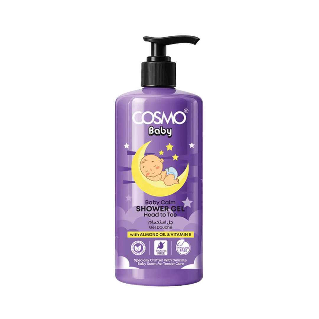 Cosmo Baby Calm Head to Toe Shower Gel - 500ml | كوزمو جل الاستحمام للاطفال من الرأس للقدمين - 500 مل