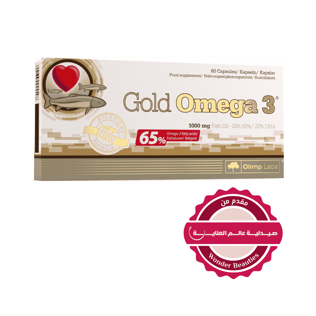 Olimp Gold Omega 3 1000 Mg Fish Oil - 60 Capsules | أوليمب جولد أوميغا 3 1000 ملغ - 60 كبسولة