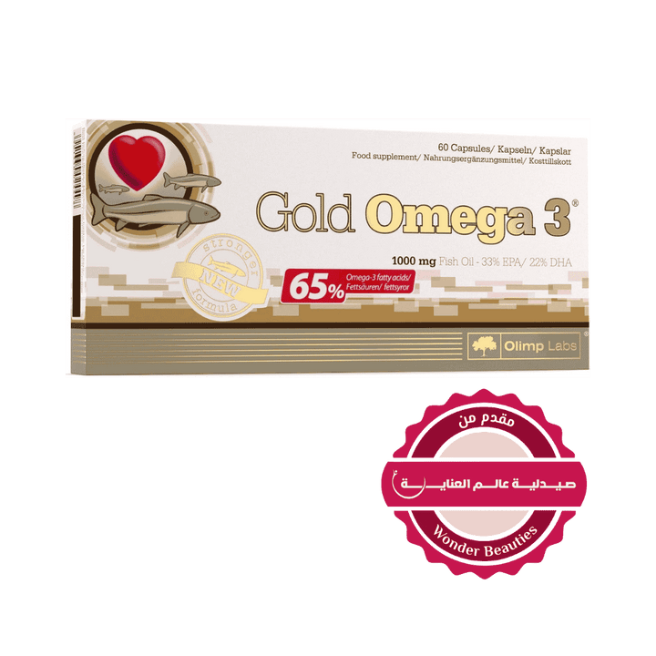 Olimp Gold Omega 3 1000 Mg Fish Oil - 60 Capsules | أوليمب جولد أوميغا 3 1000 ملغ - 60 كبسولة