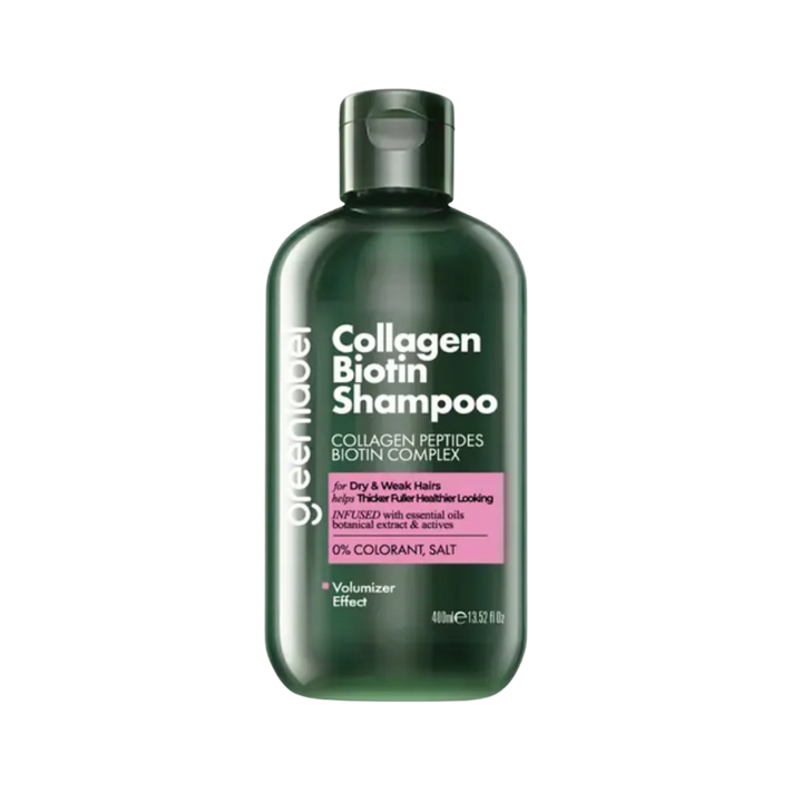 GREEN LABEL Biotin Shampoo Collagen - 400ml | غرين ليبل شامبو كولاجين و البيوتين - 400مل