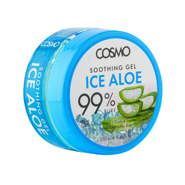 COSMO Soothing Gel Ice Aloe 99% Pure - 250ml | كوزمو جيل مرطب للوجه بالالوفيرا - 250 مل